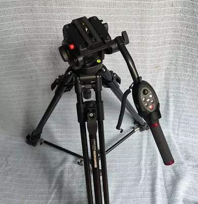 Manfrotto 351MVB2 Tripod With MVR901EPLA Remote Controller 501 HDV • $399.95