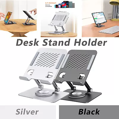 Portable&Adjustable Metal For IPad Tablet IPhone Desk Stand Holder Laptop Riser • £10.99