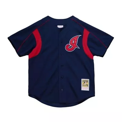 Omar Vizquel Cleveland Indians Mlb Mitchell N Ness Batting Practice Jersey L • $69.99