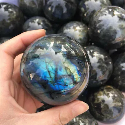 60mm Natural Labradorite Quartz Sphere Crystal Ball Rainbow Reiki Energy Healing • $16.55