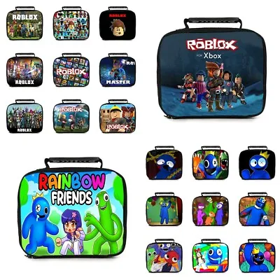 $21.99 • Buy Rainbow Friends Insulated Lunch Bag Kids School Picnic Pack Box Handle Handbag