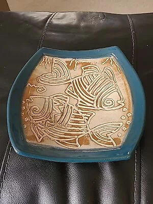 Handmade Pottery Fish Plate • $12