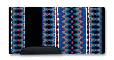 Mayatex Kiva Western Saddle Blanket Black Wear Leathers 40x34 • $73