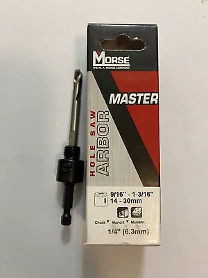 MORSE - Hole Saw Arbor - ( 9/16” - 1-3/16” ) - Part# 140010 M24 USA • $5.11