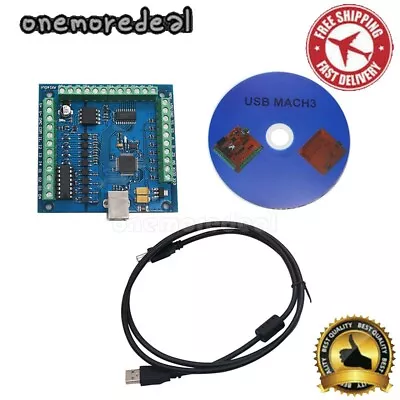 MACH3 4-Axis USB CNC Controller Card Smooth Stepper Motion Control For CNC • £25.73