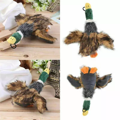 Funny Pet Dog Puppy Squeaky Duck Squeaker Plush Mallard Sound Play Chew Toy NEW • $8.55