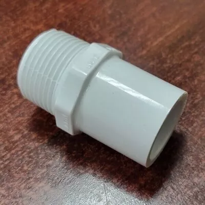 Spears 461-007 PVC Pipe Fitting Male Adapter Sched 40 3/4  NPT Male X 3/4 Spigot • $6.89