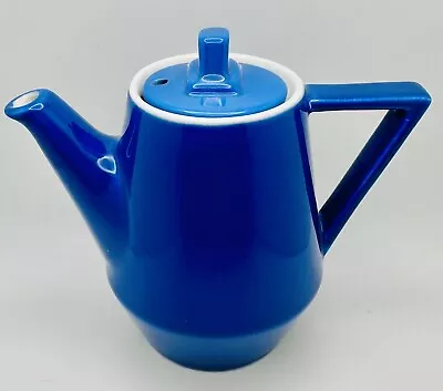 Blue Hall Amtrak Railroad Teapot 1970s Vintage Teapot Retro USA Tea Pot • $28.99