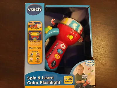 Vtech Spin & Learn Color Flashlight Red New In Box 12-36 Months Learning Toy • $5.99