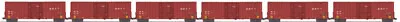 MTH 20-90412 O Burlington Northern Santa Fe 50' High Cube Box Car Set (Set Of 6) • $525.19