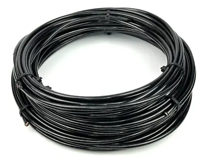 25 FT THHN # 6 AWG Gauge Black Stranded CU Copper Bonding Wire 25' Ground Cable • $25.95