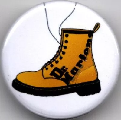 DR MARTENS Pin Button Badge 25mm TROJAN DOC SKINHEAD VESPA LAMBRETTA SCOOTER MOD • £1.40