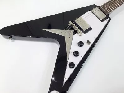 Epiphone Flying V Ebony Electric Guitar W/soft Case • $599.99