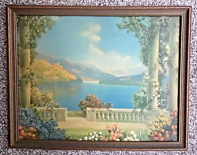 Vintage R. Atkinson Fox Print Titled “Blue Lake”. • $62.50