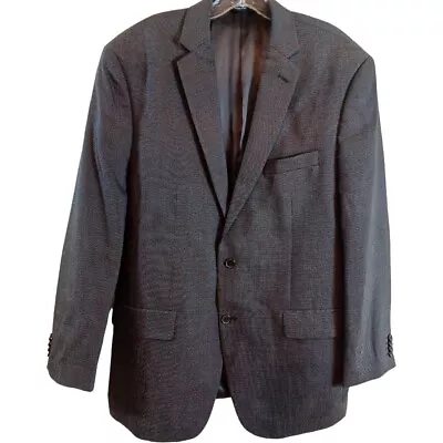 MARC ANTHONY Men's Wool 2-Button Sportscoat Blazer Black Houndstooth SZ 42R EUC • $29.99