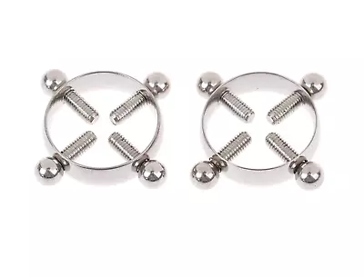 Adjustable Screw Nipple Ring Shield Non-Piercing Fake Clamp Body Jewelry UK • £3.99