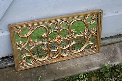 Gothic Style Wall Mirror Gold Color Scroll Designs Medieval Victorian Design • $49.99