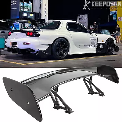 For Mazda RX-7 FD3S Gloss Black 46  GT Rear Trunk Spoiler Racing Wing Adjustable • $149.12