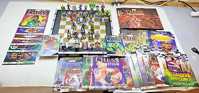 Incomplete Eaglemoss Marvel Chess Set Bundle W/ Board + 22 Pcs + Artwork++ • $449