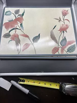 4 Mikasa Corkboard Placemats Silk Flower 15 3/8” X 11 3/4” Stock England A8 • $49.95
