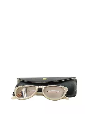 Linda Farrow Women's Sunglasses Cream Oval • £40
