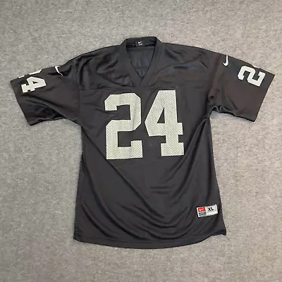 Vintage Raiders Charles Woodson Nike NFL Jersey #24 Youth XL • $24.99