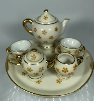 Vintage Miniature China Tea Set Hand Painted Made In Occupied Japan 10 Pieces • $59.87