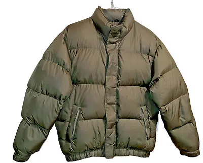 J.CREW  Down Filled Puffer Jacket/Coat - Men’s Size Medium Green • $29.95
