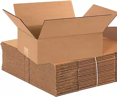Shipping Boxes Medium 12 L X 9 W X 4 H 25-Pack | Corrugated Cardboard Box For M • $34