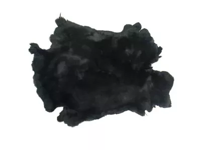 Rex Rabbit Skin Pelt Hide Dyed Black Size A (142-15A) Y2K • $40.76