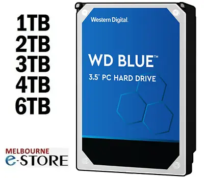 WD Blue Desktop Internal SATA3 Hard Drive 1TB 2TB 3TB 4TB 6TB SATA HDD NEW • $115