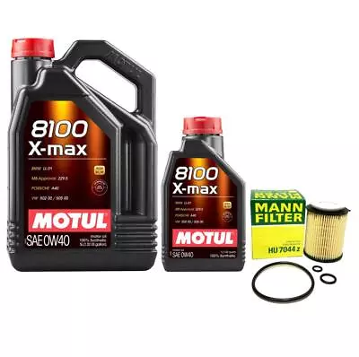 Motul + OEM Engine Oil Change Kit (0W-40) (6 Liter) (X-Max 8100) • $80.95