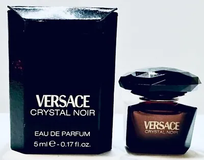 CRYSTAL NOIR * Versace 0.17 Oz / 5 Ml MINI Eau De Parfum Women Perfume Splash • $19.99