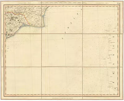 HASTINGS RYE & ROMNEY MARSH. East Sussex & South Kent Coasts. CARY 1832 Map • £66