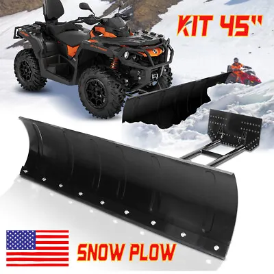 Kit For ATV UTV Snow Plow Kit 45'' Steel Blade Complete Universal Mount Package • $799.99