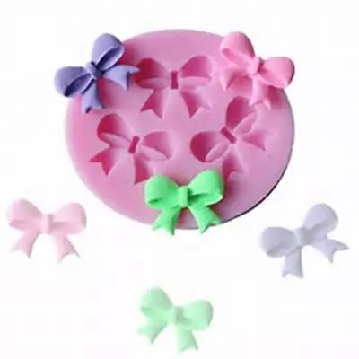 Silicone Bows Mould Cake Decorating Topper Fondant Icing Chocolates Resin Crafts • £5.49