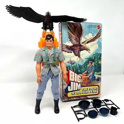 Vintage Mattel Big Jim The Eagle Of Danger Peak & UK 9  Action Figure W Box HTF! • $99.99