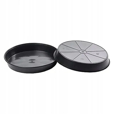 Black Round Plastic Water Plant Pot Saucer Hydroponics  18/25/30/35/40/45/50cm • £3.45