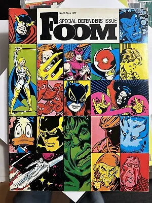 Foom Magazine 19 - Special Defenders Issue ‘77 Silver Marvelmania • $59.99