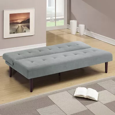 Convertible 3 Seater Sofa Bed Single Sleeper Sofa Couch Settee Sofabed Guest Bed • £139.95