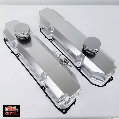 Big Block Mopar Dodge Satin Fabricated Aluminum Valve Covers 383 440 • $134.95