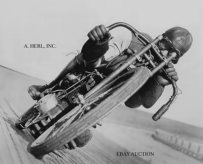 Harley-Davidson 1921 8-valve V-twin Board Track Racer In Action –motorcycle  • $6.95