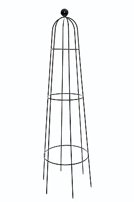 Abbey Garden Obelisk Climbing Plant Metal Support Steel Frame 2.1m High • £47.99