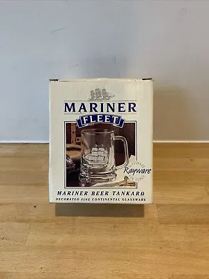 Rayware Mariner Fleet Hand Cut Mouth Blow Beer Tankard Nautical Maritime  • £9.99