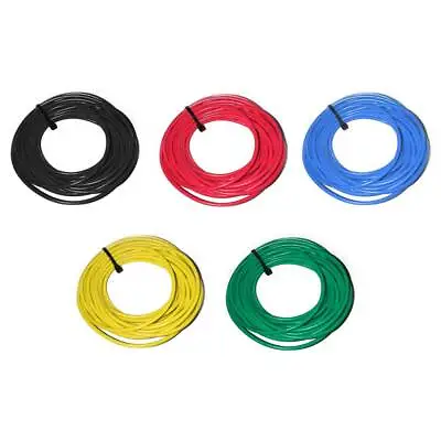 55/0.1mm Multi Core Extra Flexible Equipment Hook Up Wire 5m Rolls 5 Colours • £4.19