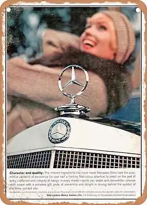 METAL SIGN - 1959 Mercedes Benz Character And Quality Vintage Ad • $18.66