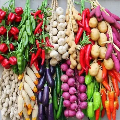 £3.84 • Buy 1PC Artificial Hanging String Fake Simulation Foam Vegetables Kitchen Home Decor