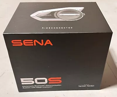 SENA 50S-10 Motorcycle Bluetooth Headset Harman Kardon Speakers- Single Kit • $300