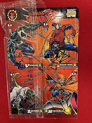 1994 Fleer Marvel Cards The Amazing Slider-Man 1st Edition Uncut 4 Card Sheet • $2.99