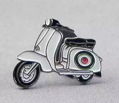 New Vespa Lambretta Scooter Italy Italian Roundel Pin Badge Tie Pin Badge Metal • £2.15